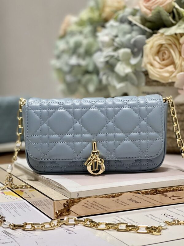 1:1 Replica Mini Miss Dior Bag White/ Black/ Blue/ Light Purple For Women 7 in/18.cm