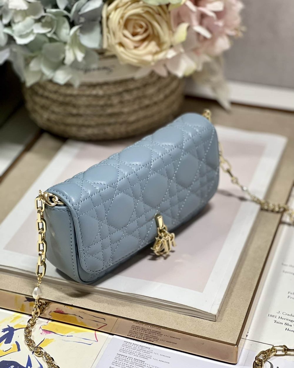 1:1 Replica Mini Miss Dior Bag White/ Black/ Blue/ Light Purple For Women 7 in/18.cm