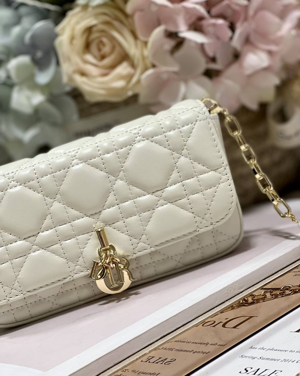 1:1 Replica Mini Miss Dior Bag White/ Black/ Blue/ Light Purple For Women 7 in/18.cm