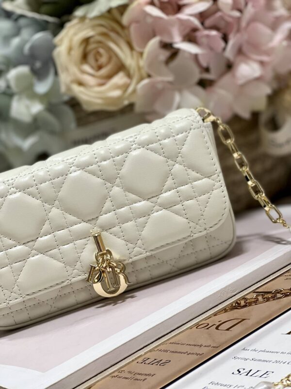 1:1 Replica Mini Miss Dior Bag White/ Black/ Blue/ Light Purple For Women 7 in/18.cm