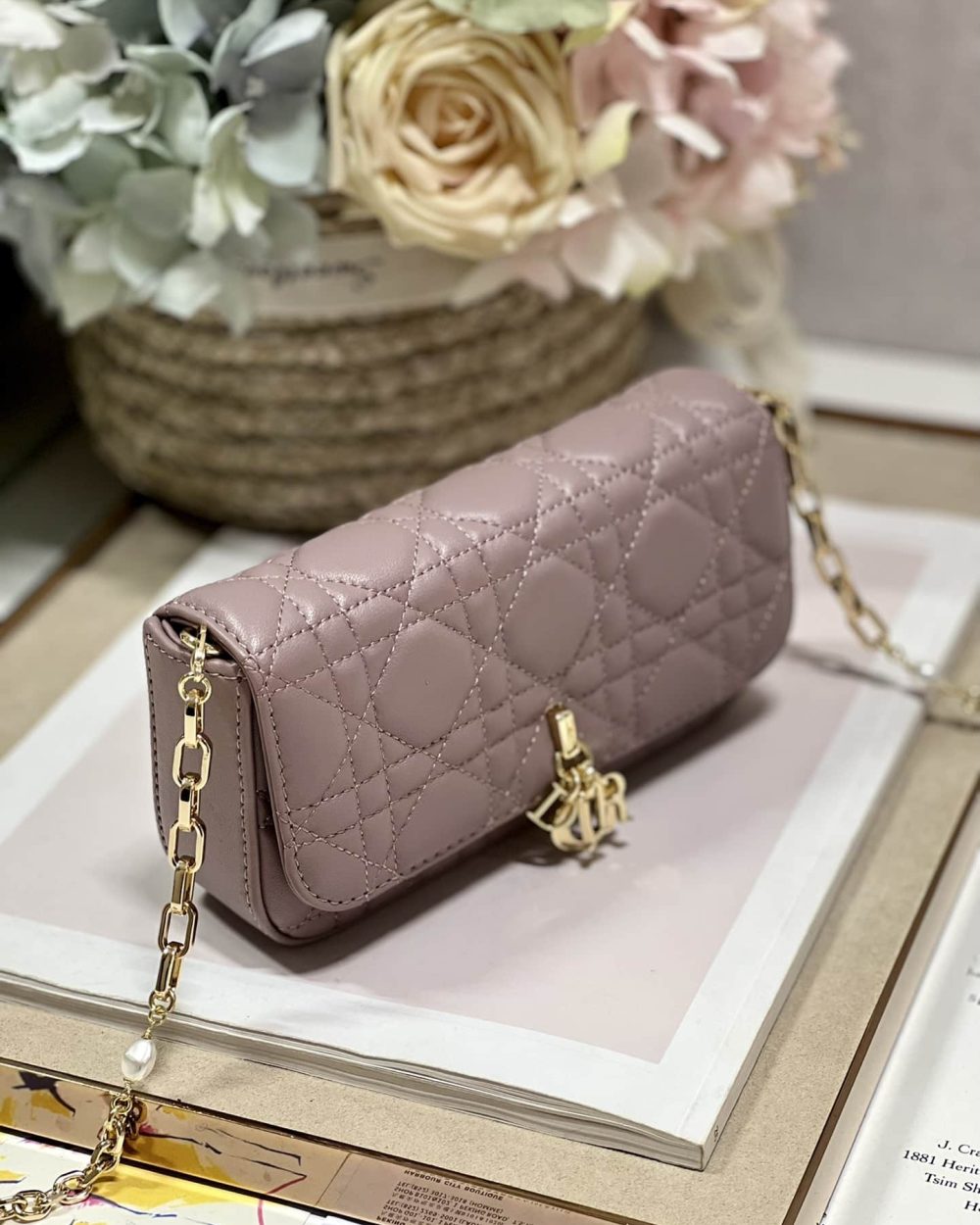 1:1 Replica Mini Miss Dior Bag White/ Black/ Blue/ Light Purple For Women 7 in/18.cm