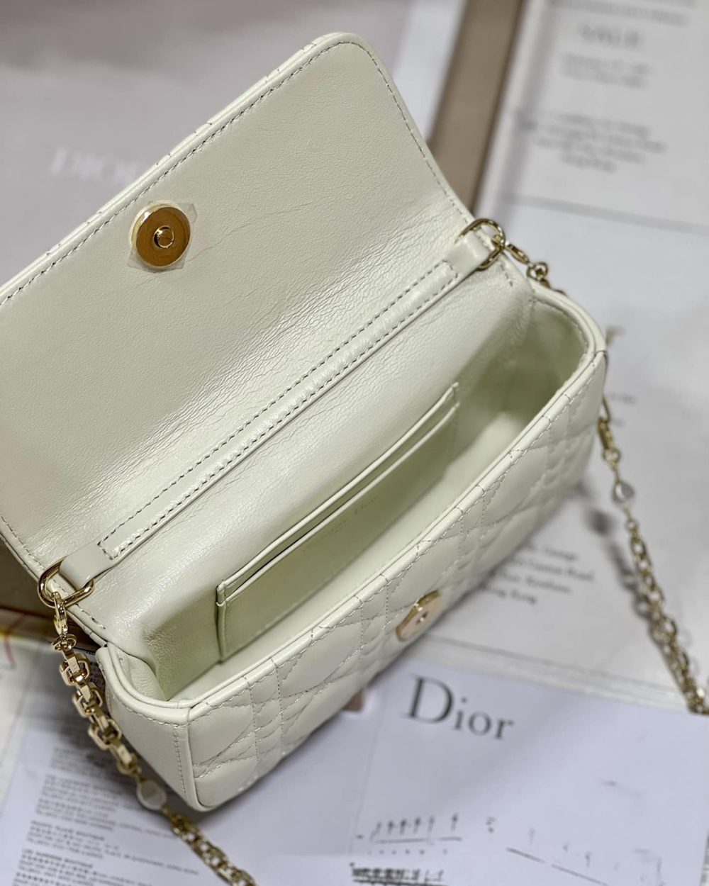 1:1 Replica Mini Miss Dior Bag White/ Black/ Blue/ Light Purple For Women 7 in/18.cm