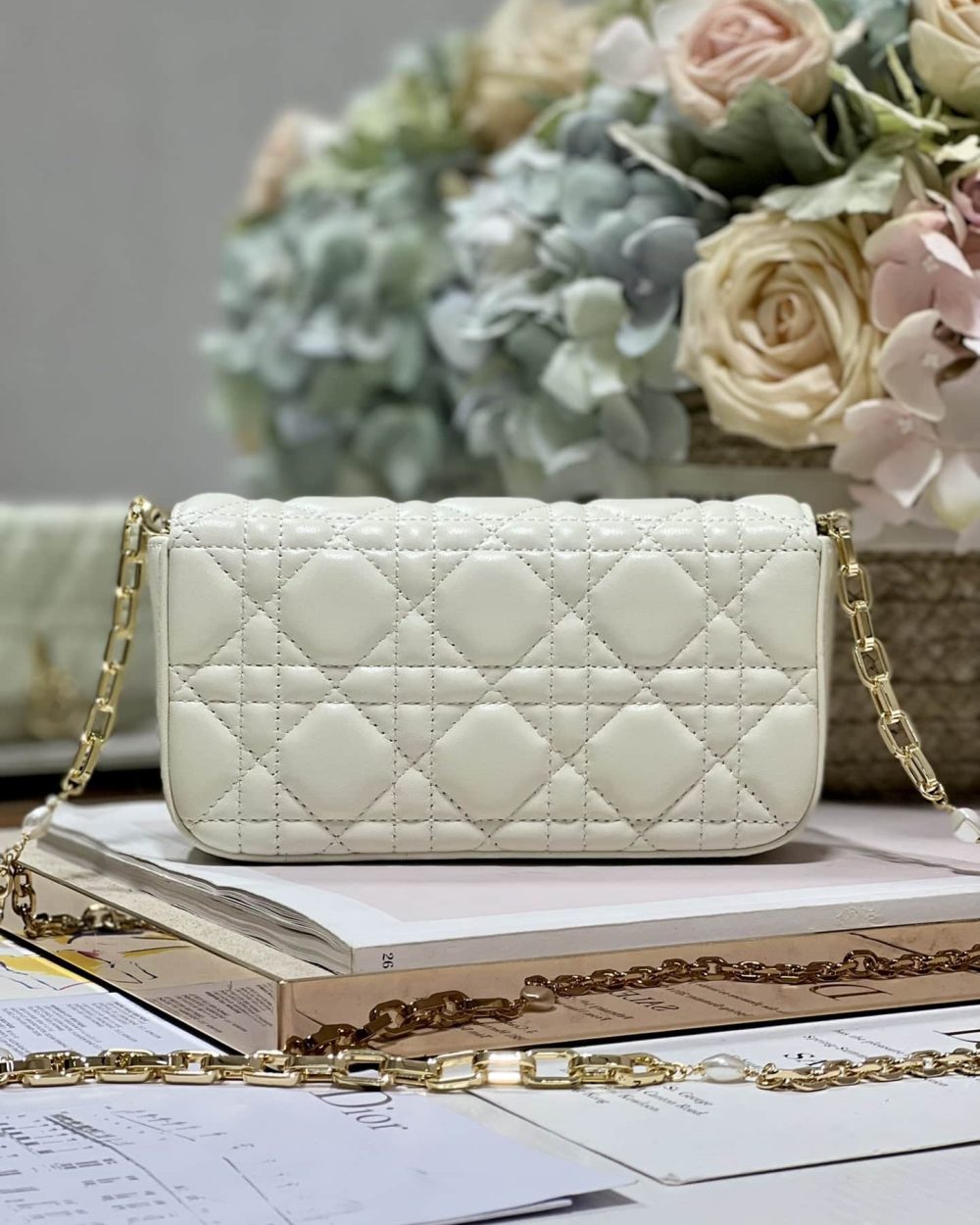 1:1 Replica Mini Miss Dior Bag White/ Black/ Blue/ Light Purple For Women 7 in/18.cm