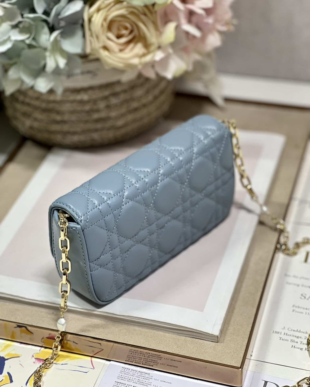 1:1 Replica Mini Miss Dior Bag White/ Black/ Blue/ Light Purple For Women 7 in/18.cm