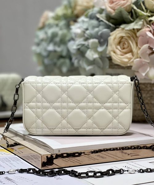 1:1 Replica Mini Miss Dior Bag White/ Black For Women 7 in/ 18.5cm