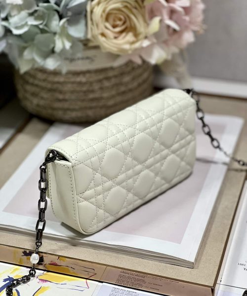 1:1 Replica Mini Miss Dior Bag White/ Black For Women 7 in/ 18.5cm