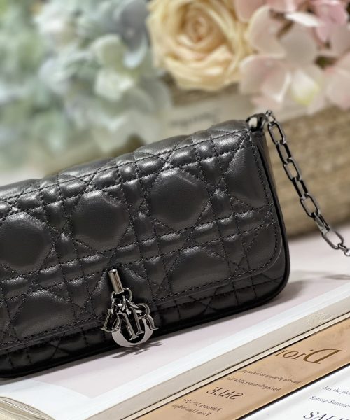 1:1 Replica Mini Miss Dior Bag White/ Black For Women 7 in/ 18.5cm