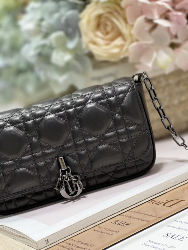1:1 Replica Mini Miss Dior Bag White/ Black For Women 7 in/ 18.5cm