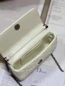 1:1 Replica Mini Miss Dior Bag White/ Black For Women 7 in/ 18.5cm