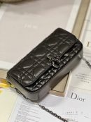 1:1 Replica Mini Miss Dior Bag White/ Black For Women 7 in/ 18.5cm