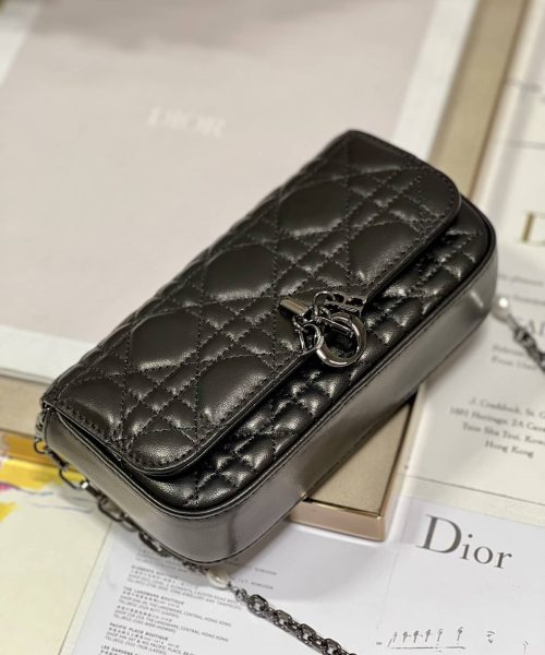 1:1 Replica Mini Miss Dior Bag White/ Black For Women 7 in/ 18.5cm