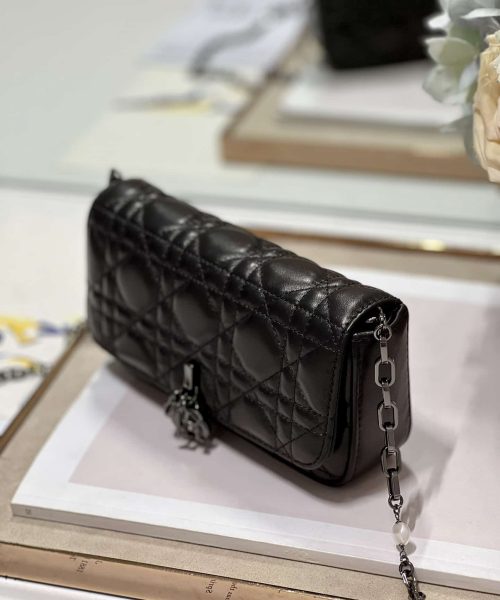 1:1 Replica Mini Miss Dior Bag White/ Black For Women 7 in/ 18.5cm