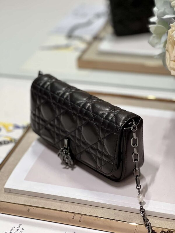 1:1 Replica Mini Miss Dior Bag White/ Black For Women 7 in/ 18.5cm