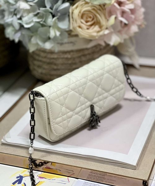 1:1 Replica Mini Miss Dior Bag White/ Black For Women 7 in/ 18.5cm
