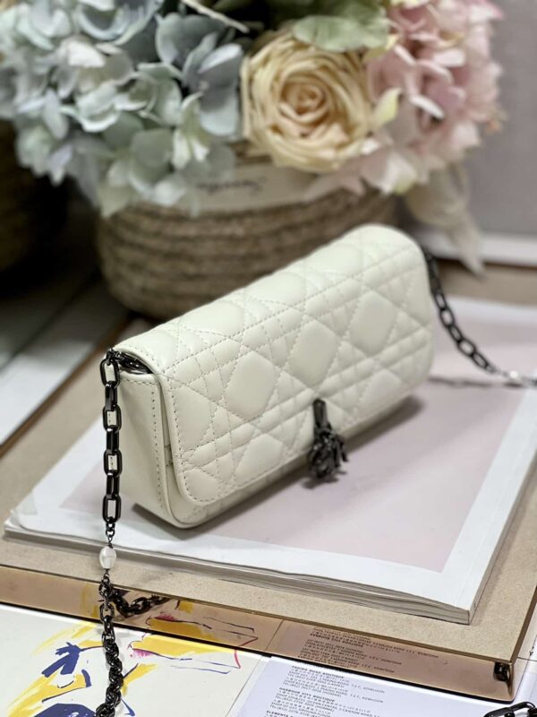 1:1 Replica Mini Miss Dior Bag White/ Black For Women 7 in/ 18.5cm
