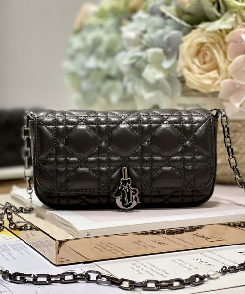 1:1 Replica Mini Miss Dior Bag White/ Black For Women 7 in/ 18.5cm