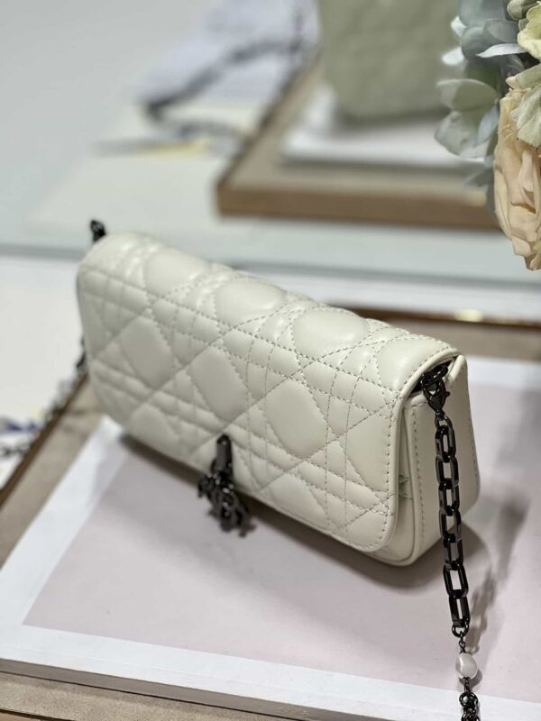 1:1 Replica Mini Miss Dior Bag White/ Black For Women 7 in/ 18.5cm