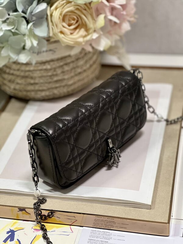 1:1 Replica Mini Miss Dior Bag White/ Black For Women 7 in/ 18.5cm