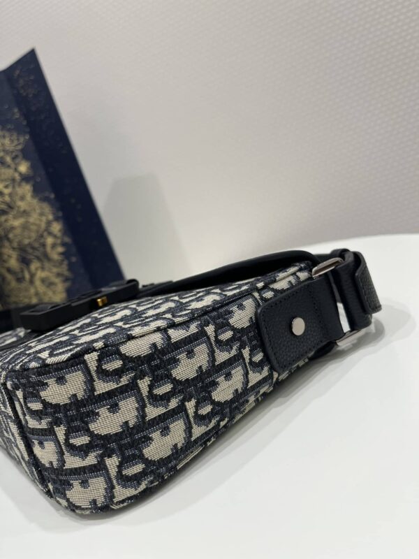 1:1 Replica Mini Saddle Bag With Strap Black For Women 9in/23cm 1ADPO049YKS_H27E