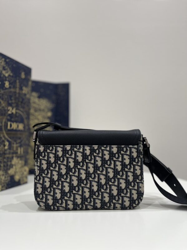 1:1 Replica Mini Saddle Bag With Strap Black For Women 9in/23cm 1ADPO049YKS_H27E