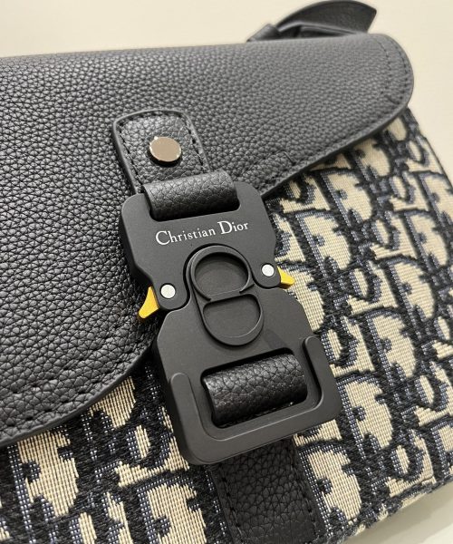 1:1 Replica Mini Saddle Bag With Strap Black For Women 9in/23cm 1ADPO049YKS_H27E