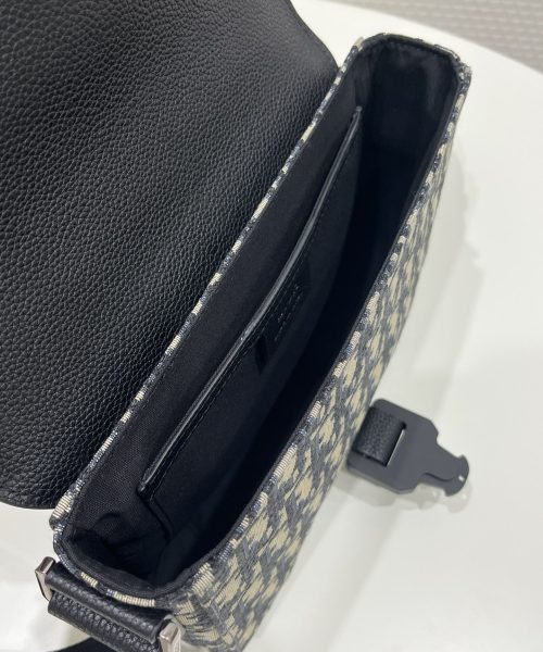 1:1 Replica Mini Saddle Bag With Strap Black For Women 9in/23cm 1ADPO049YKS_H27E