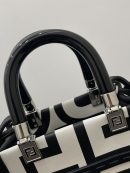 1:1 Replica Mini Sunshine Shopper Two-Tone Mini Bag Black And White For Women 7in/18cm