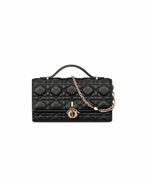 1:1 Replica Miss Dior Mini Bag Black For Women S0980ONMJ_M900 8.5in/21cm