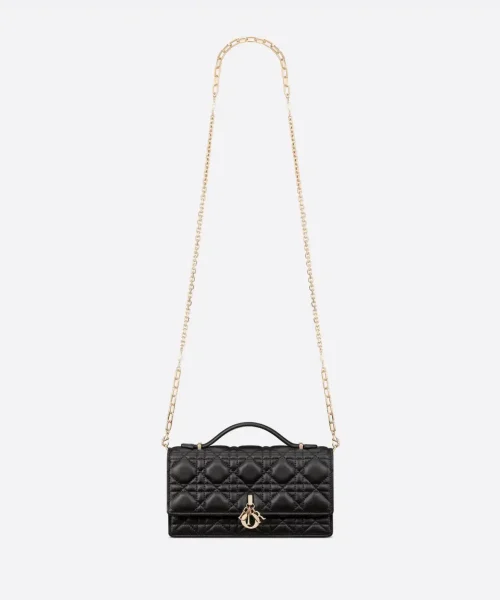 1:1 Replica Miss Dior Mini Bag Black For Women S0980ONMJ_M900 8.5in/21cm