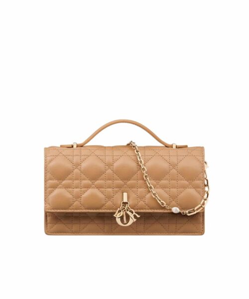 1:1 Replica Miss Dior Mini Bag Yellow For Women S0980ONMJ_M53U 8.5in/21cm