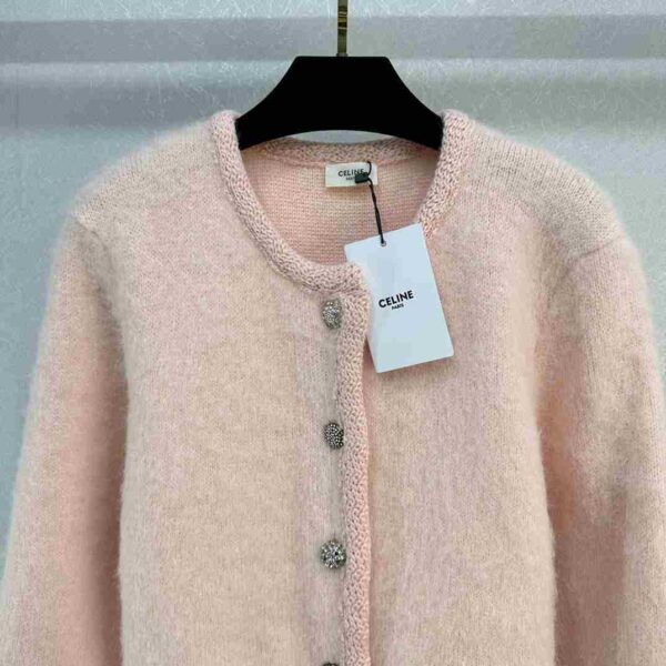 Mohair Cardigan Pink For Women