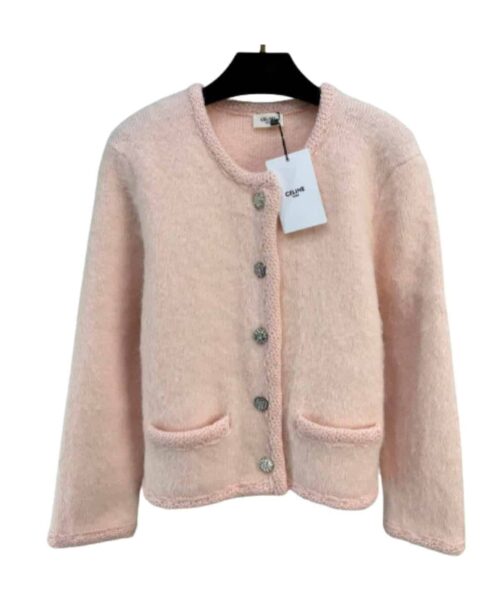 Mohair Cardigan Pink For Women