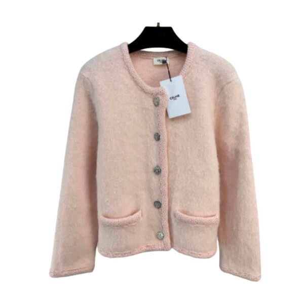 Mohair Cardigan Pink For Women