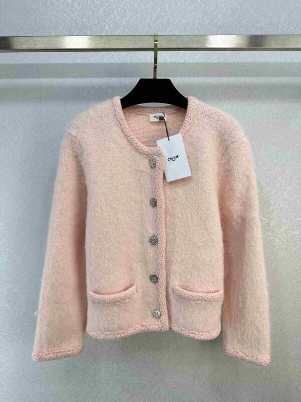 Mohair Cardigan Pink For Women