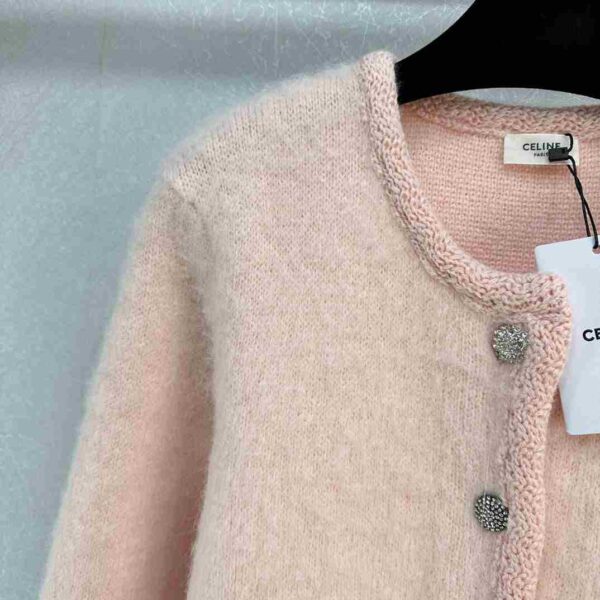 Mohair Cardigan Pink For Women