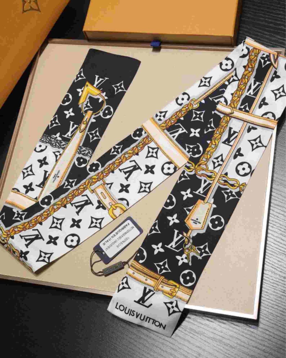 Monogram Confidential Bandeau Black And White For Women M78656