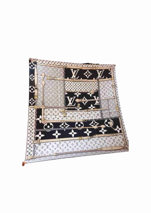 Monogram Confidential Square 90 Black For Women
