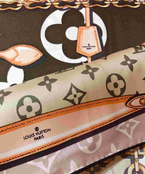 Monogram Confidential Square 90 Brown For Women