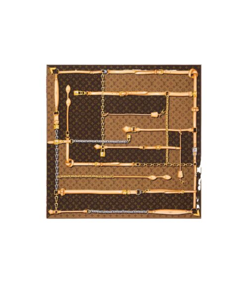 Monogram Confidential Square 90 Brown For Women M78666