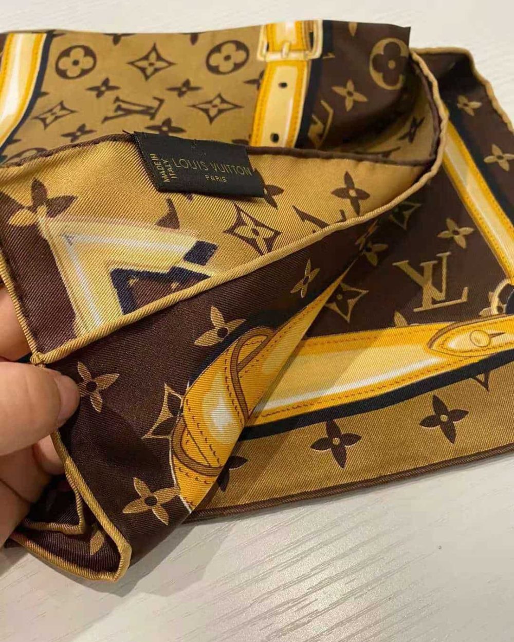 Monogram Confidential Square 90 Brown For Women M78666