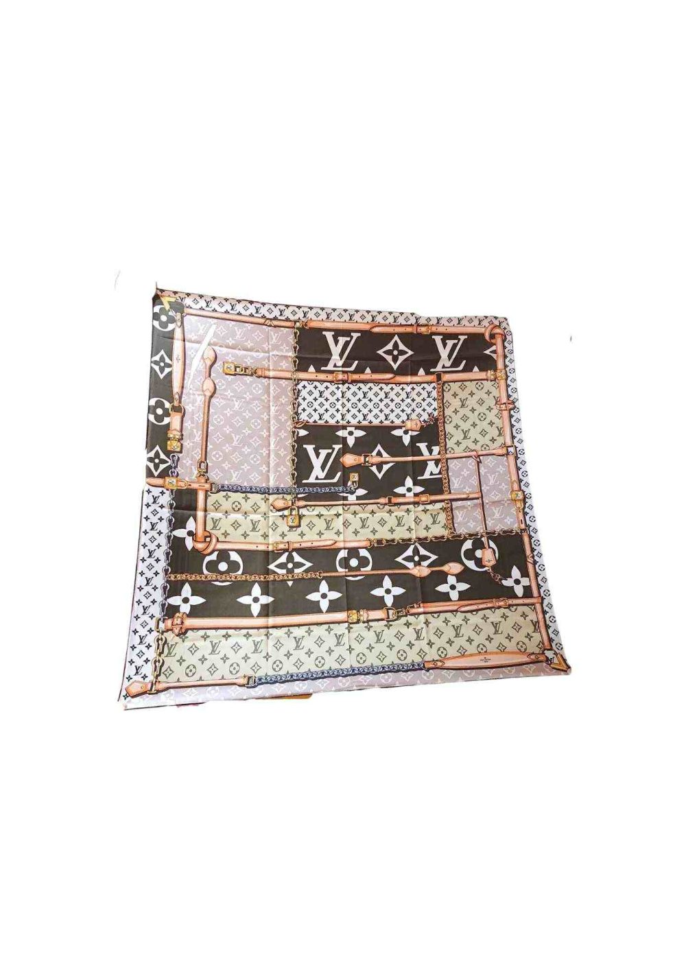 Monogram Confidential Square 90 Brown For Women