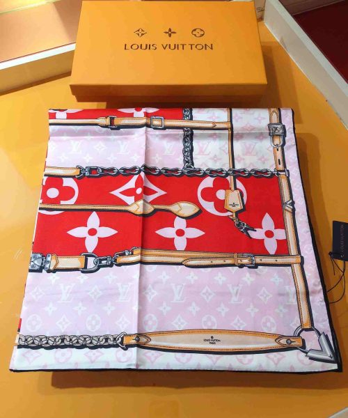 Monogram Confidential Square 90 Red For Women