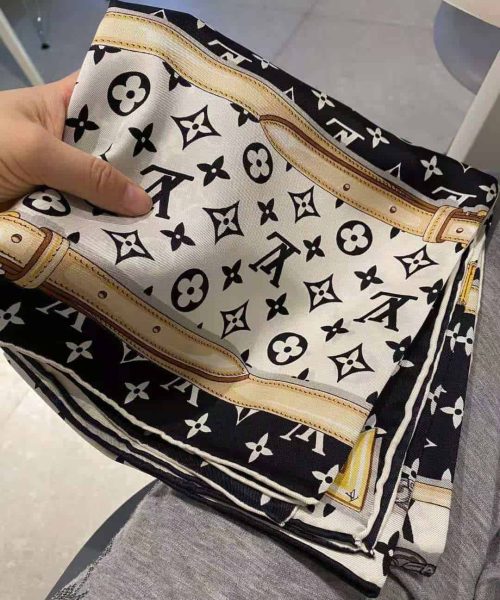 Monogram Confidential Square 90 White And Black For Women M78667