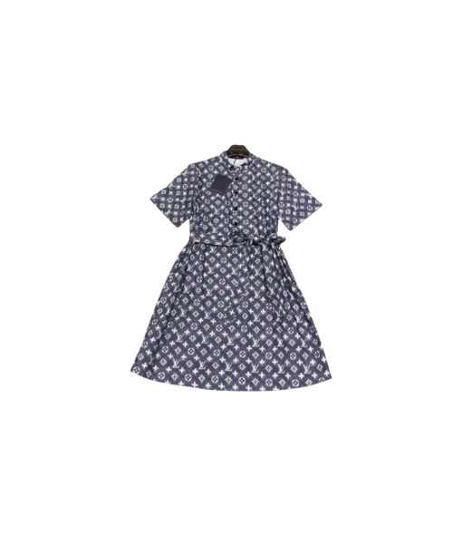 Monogram Dress Blue For Women