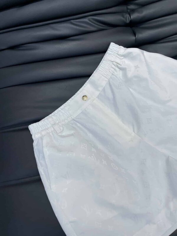 Monogram Fil Coupé Pajama Shorts And Jacket White For Women