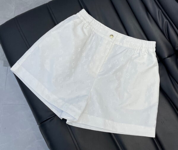 Monogram Fil Coupé Pajama Shorts And Jacket White For Women