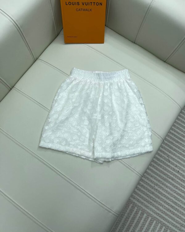 Monogram Fil Coupé Pajama Shorts And Shirt White For Women 1ABT2B