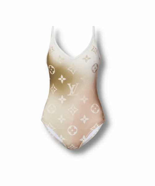 Monogram Gradient Cut-Out One-Piece Swimsuit For Women 1A9X2I