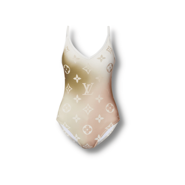 Monogram Gradient Cut-Out One-Piece Swimsuit For Women 1A9X2I