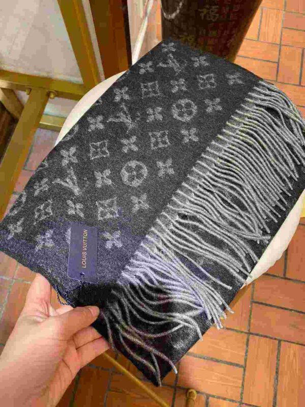 Monogram Gradient Scarf Black For Women M71607 